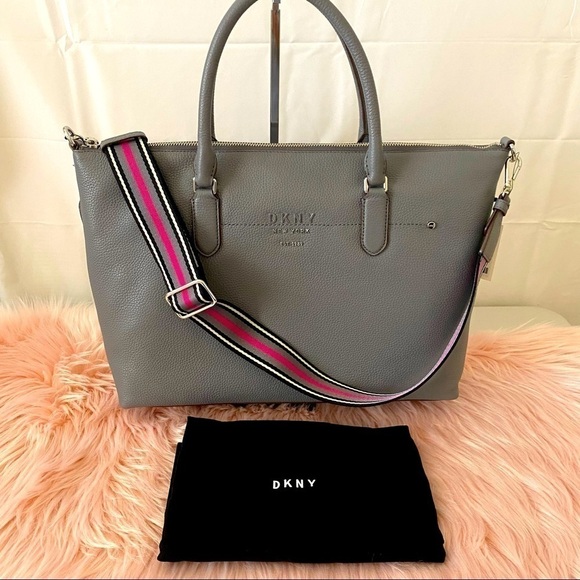 BNWT DKNY Erin Leather Crossbody Satchel - Picture 2 of 10